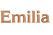 Schriftart Emilia